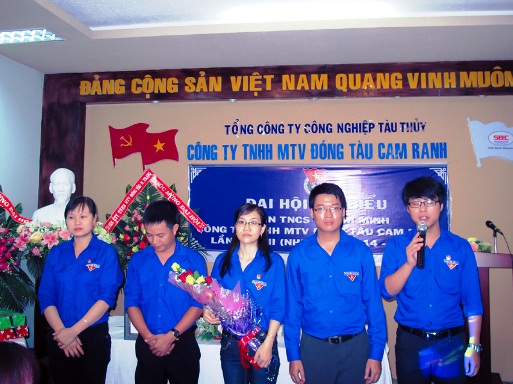 Đại hội đại biểu Đoàn TNCS Hồ Chí Minh Công ty Đóng tàu Cam Ranh nhiệm kỳ 2014-2017 